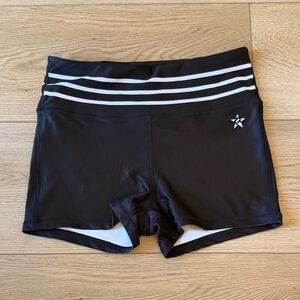 Star Logo Black Women's Athletic Shorts